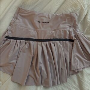 Goldhinge mini tennis skirt size Xs light pink